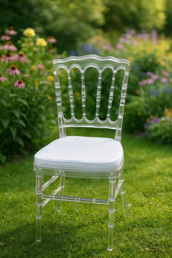 Chaise Napoléon avec galette en location pour mariage et événementiel en Vendée
