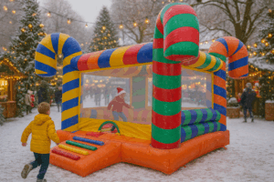 structure gonflable candy noël en location WeLocation Vendée