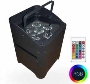 PAR LED sur batterie – projecteur LED autonome pour éclairage événementiel