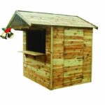 Chalet en bois décoratif pour marché de Noël et événements