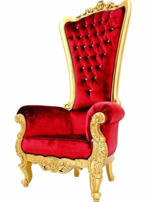Trône du Père Noël fauteuil décoratif pour animations de Noël